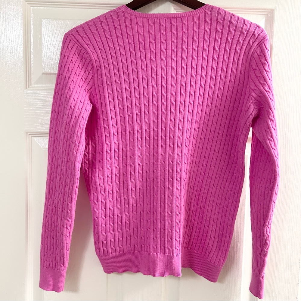 Ralph Lauren Sport Cable Knit Cardigan Size Large - Picture 3 of 3